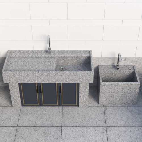 天然花岗岩洗衣池家用室内阳台洗衣池户外庭院水槽洗菜盆洗衣台