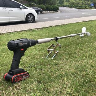 改裝 操縱器橡皮劃艇旋槳型船槳x助力器快艇螺N通用推進器手電鉆q.