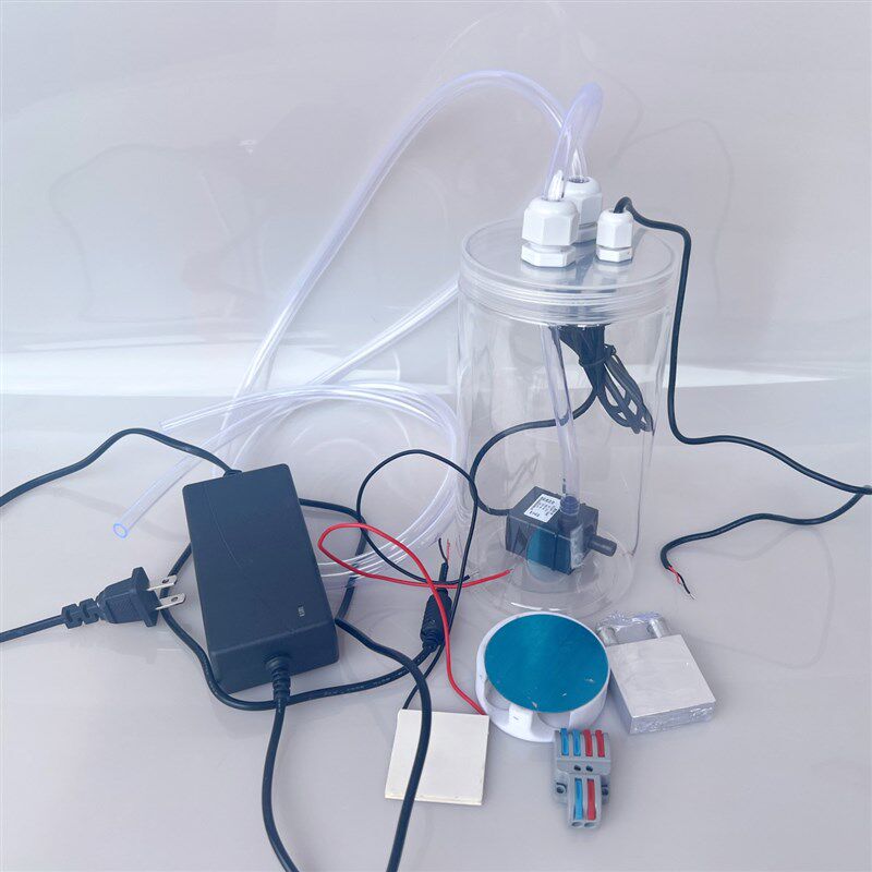 磁吸水冷手机平板散热器  手机散热水冷水箱12v水泵电脑散热