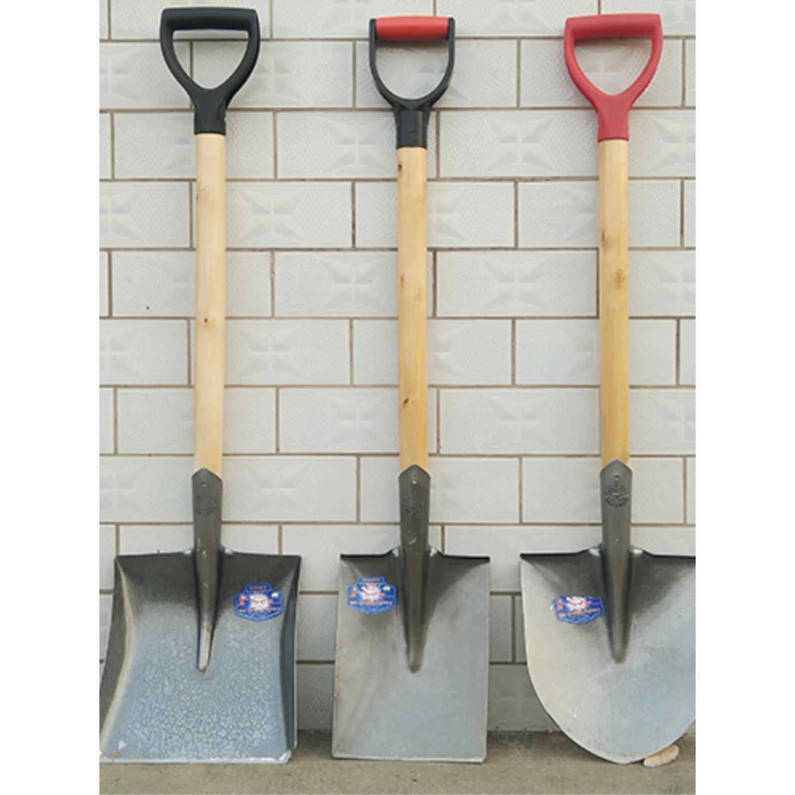 户外铁锹农用锰钢加厚铁锨挖沙工具铲车用P铁铲木柄小号锹铲子