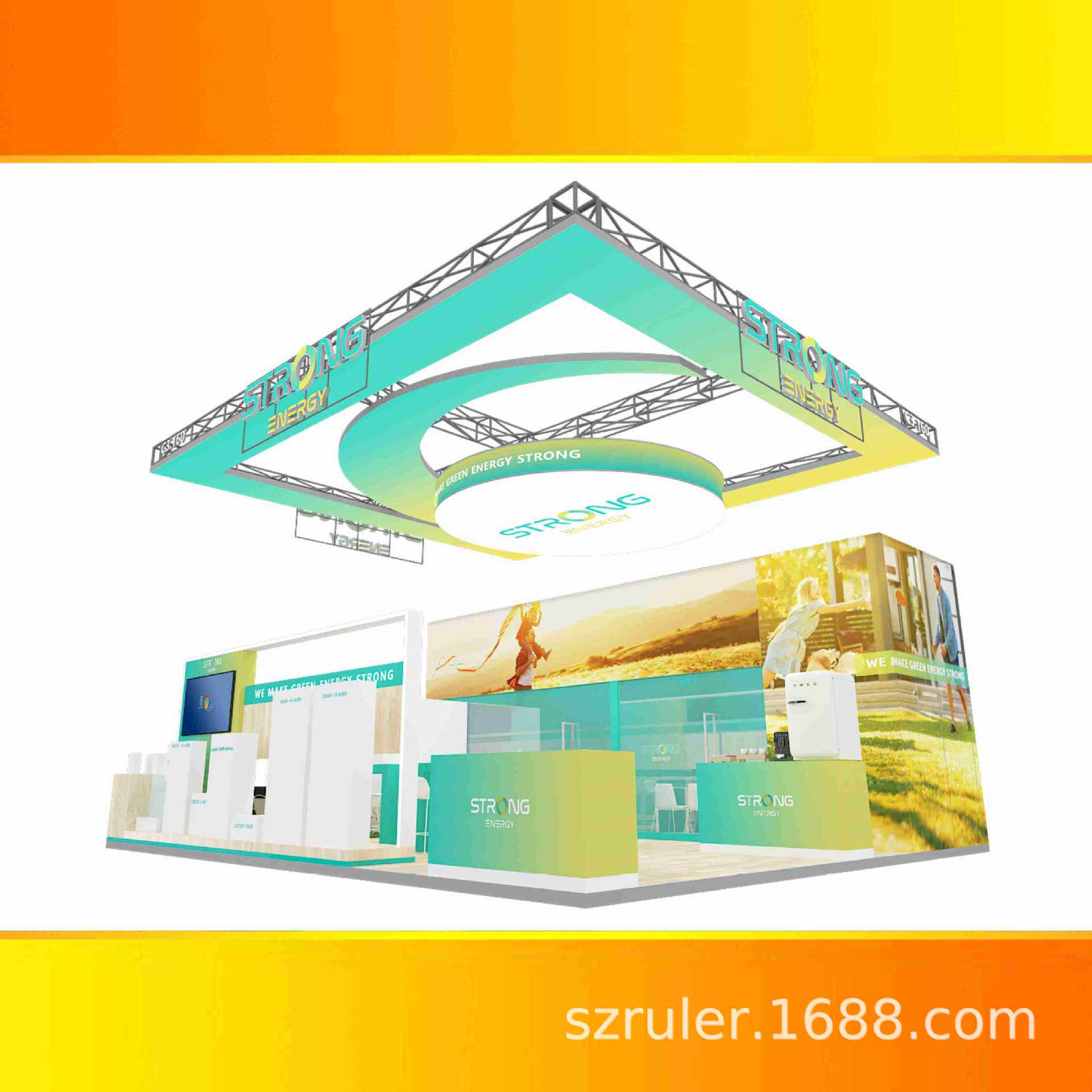 菲律宾光地展位布置展台展会展览设计搭建木结构展台制作搭建工厂