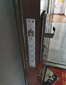 .全铜锁芯锁体加厚把手通用型大门入户门锁家用门锁防盗门拉手套