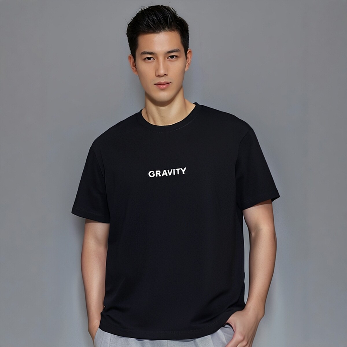潮牌短袖印花潮流款男生图案时尚星星短袖T恤更有辨识度