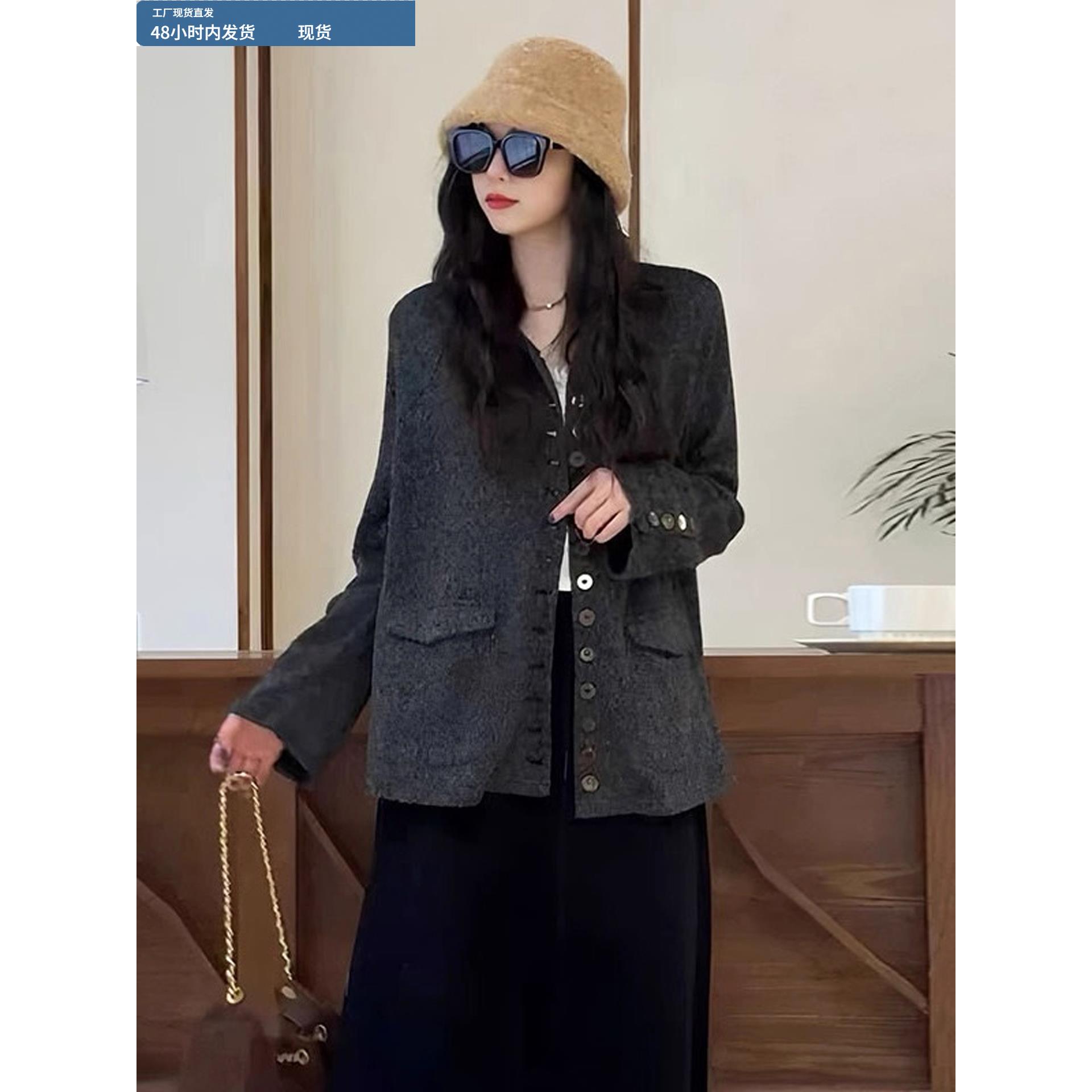 小香风巨好看的早秋外套女款春秋季2025新款今年流行爆款宽松上衣