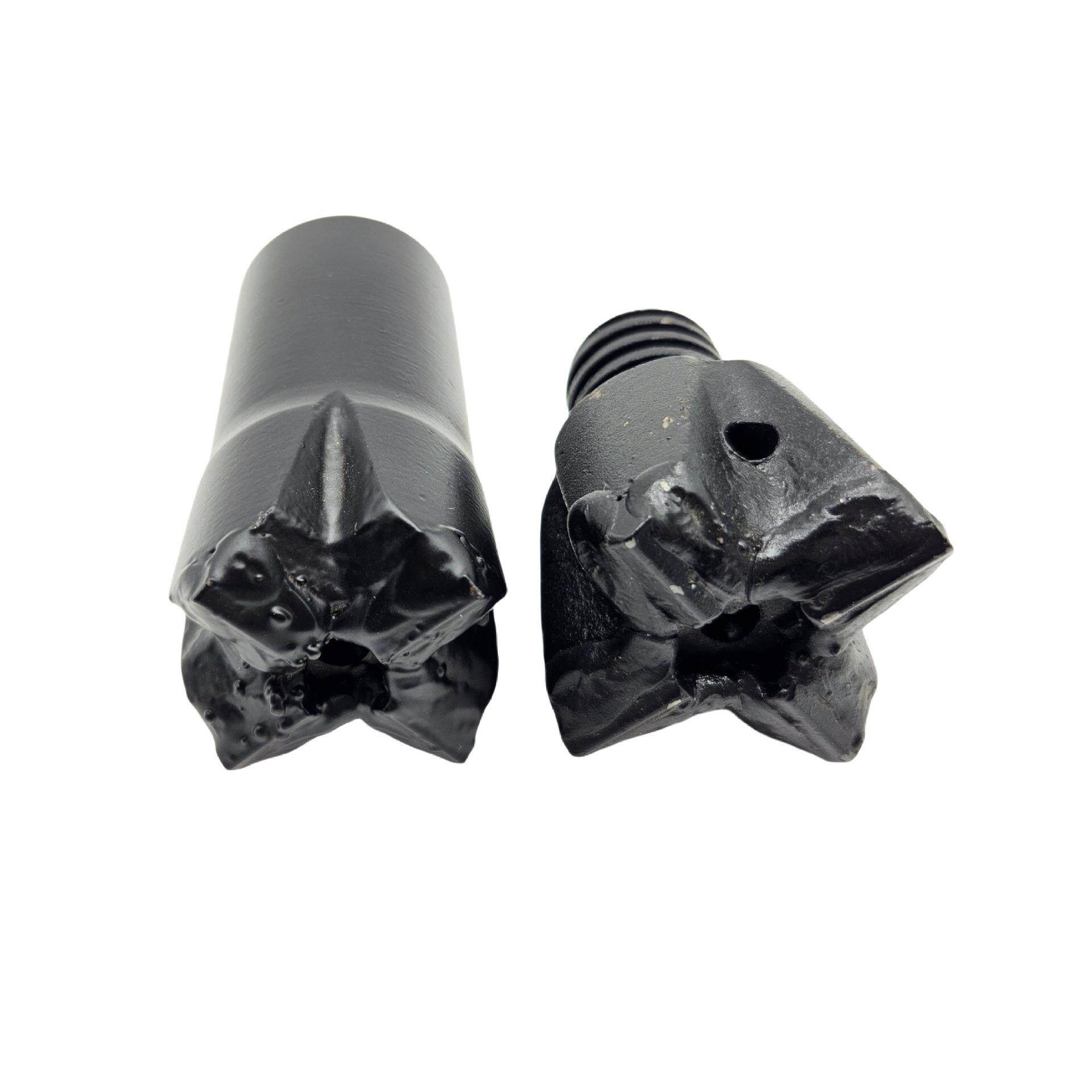 代加工钢厂32高炉开口球齿钻头34十字钻头三刃内螺纹外丝钻杆铜厂