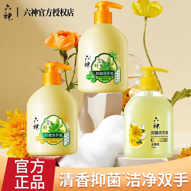 六神抑菌清爽易洗洗手液套组