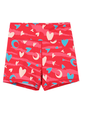 BromoSt 虎纹爱心 红健身短裤Crossfit骑行瑜伽跑步弹力防滑裤子