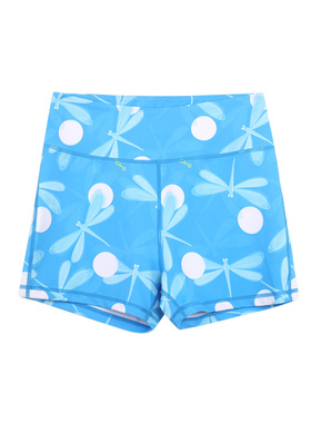 BromoSt 萤火蜻蜓 健身短裤Crossfit提臀瑜伽健身束腰弹力花裤子