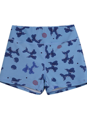 BromoSt 花裤子 健身瑜伽Crossfit提臀束腰弹力女子训练花短裤