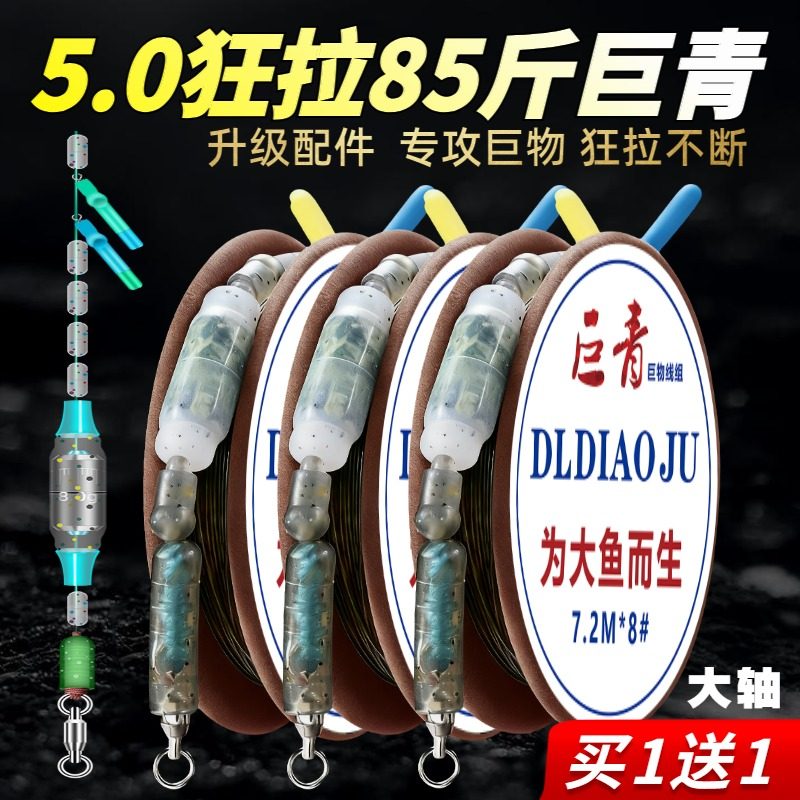 成品大物主线线组钓鱼线正品巨物专用鲢鳙青草鱼鲟鱼高端套装全套,户外/登山/野营/旅行用品,线组,淘宝优惠券,粉丝福利购,淘宝优惠卷