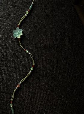 灵动百合花~小众花朵串珠手链2023年新中式汉服旗袍高颜值首饰