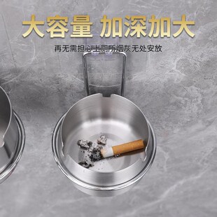 不锈钢烟灰缸家用商场超市酒吧厕所卫生间挂墙免打孔防飞灰 壁挂式