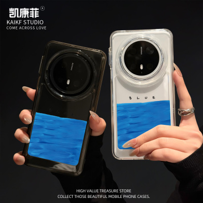 适用华为mate70pro+的2025新款手机壳blue海洋mt70全包防摔meta60por十女士50e高级感保护套40epro透明外壳男