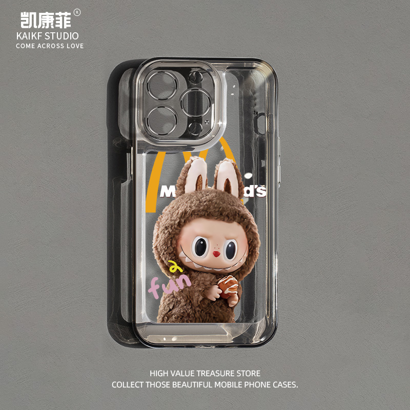 适用苹果16promax的labubu手机壳麦当拉布布iPhone16e新款外壳15plus可爱女款14pro保护套14高级感13全包防摔
