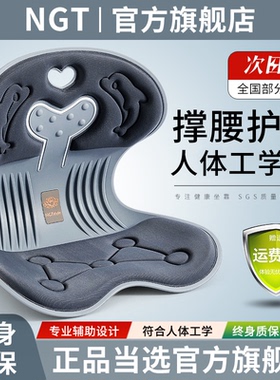 NGT人体工学椅护腰坐垫办公室腰靠座椅靠垫久坐神器靠背垫椅子