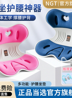 NGT护腰花瓣坐垫办公室腰靠座椅靠垫久坐神器靠背坐姿椅人体工学