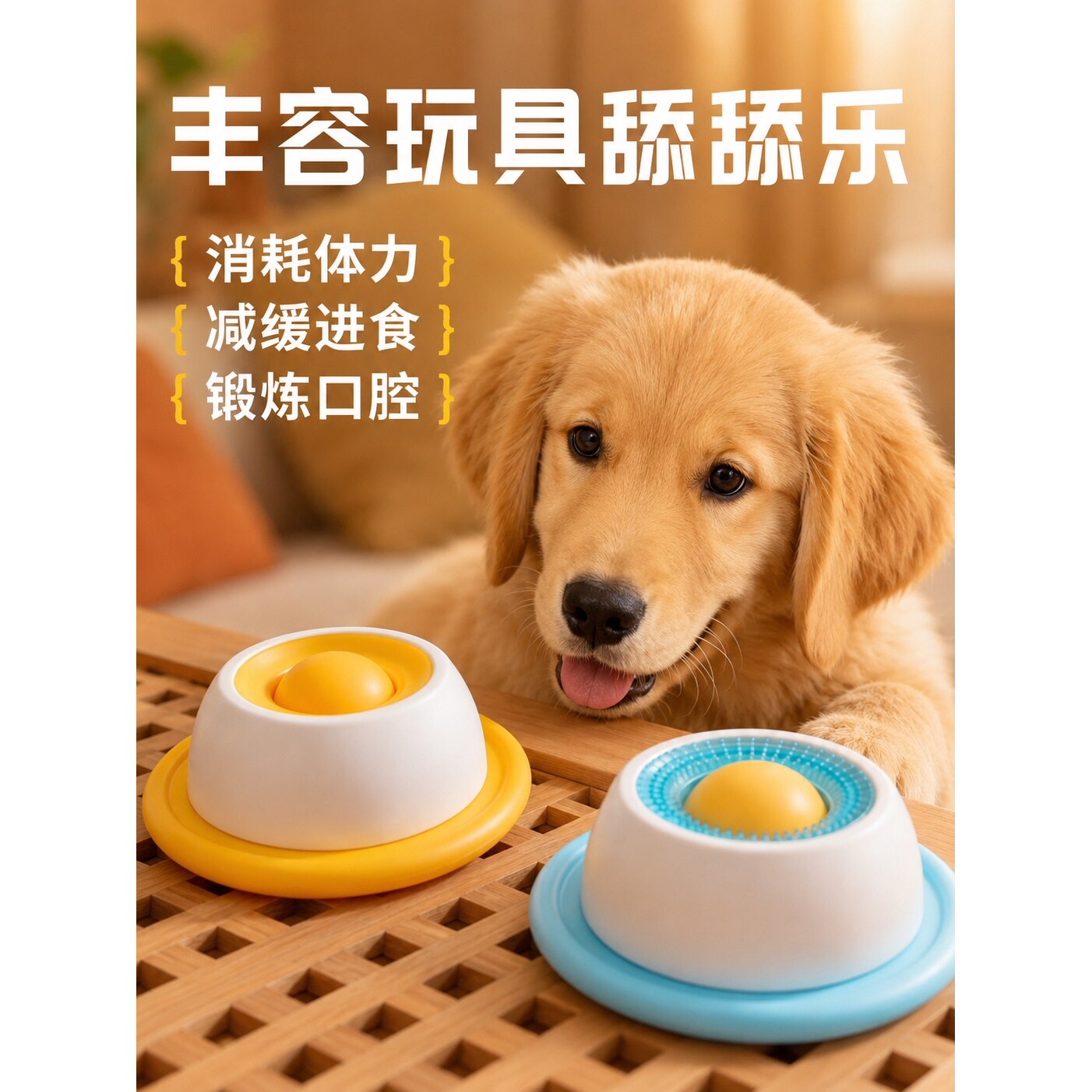 狗狗猫咪丰容玩具藏食慢食碗舔舔乐消耗体力益智互动自嗨解闷耐咬