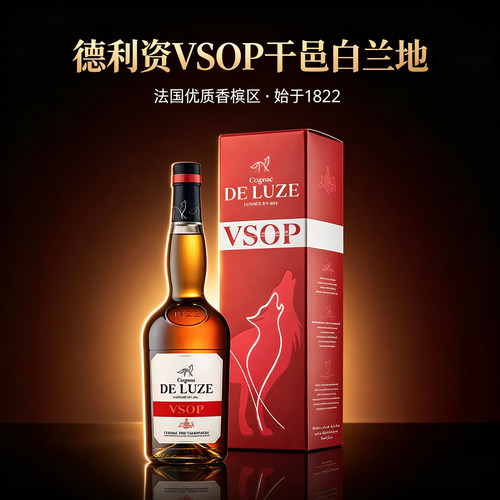 法国德利资VSOP干邑白兰地700ml