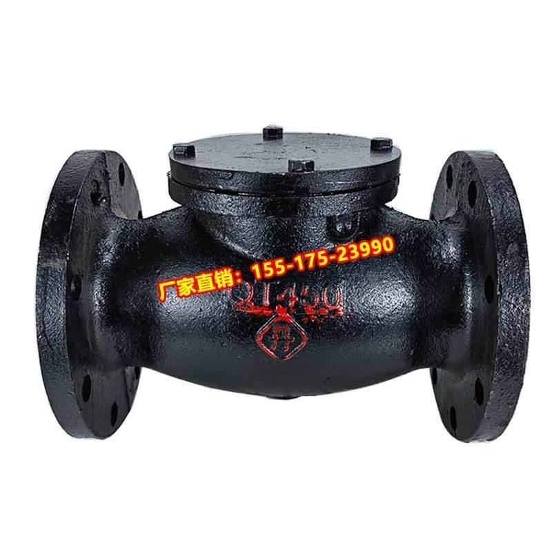 极速H44T-16旋启式止回阀短体铸铁法兰止回阀DN4050658010X012501