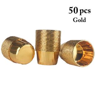 极速50PCS/Pacik Muffin Cupcake Liner Heatproof Cake Wrappers