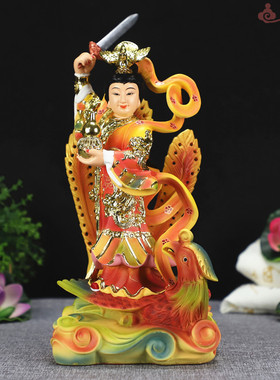 极速多款踏凤九天玄女无极元君娘娘九天玄母天Z尊神像摆件