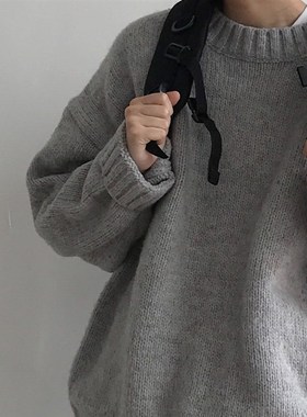 极速Mens Oversize Sweaster Hong Kong Style Sweater Men Loos