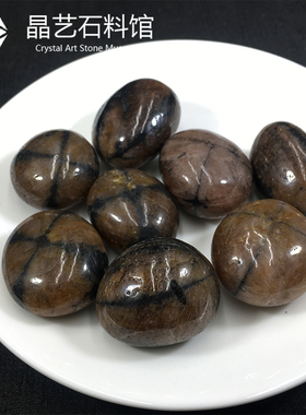 极速天然十字石原石摆件2-3厘米鱼E缸花盆造景小石头儿童科普教学