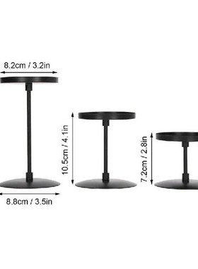 极速Candlestick Candle Base Candlestick Matte Disc BXlack Me