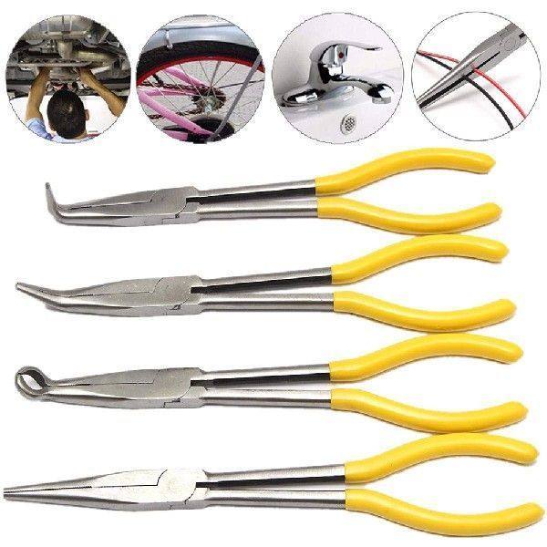 极速1Pcs Inch Extra Long Nose Pliers Set NStraight Bent Tip