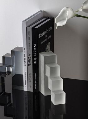 极速书挡书立摆件书m房桌面书靠板创意装饰品办公室样板间简约现