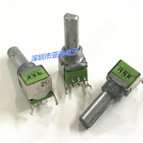 新品台湾ALPHhA阿尔法RK09L精密电位器双联B5K带支架轴长20MM精密
