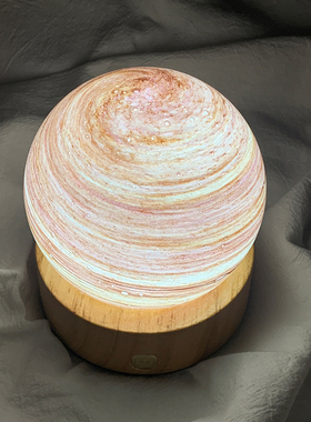 极速左耳说桌面星空玻璃灯装饰品H摆件充电水晶球男生卧室氛