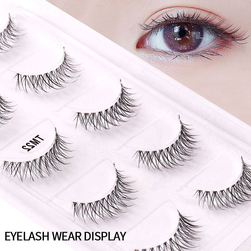 极速Reuscable Beauty Makeup False Eyelashes Cilia Wispy Lash