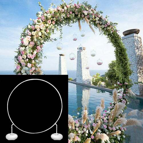 新品Circle Balloon Arch Stand Round Wreath BalloonV Holder R