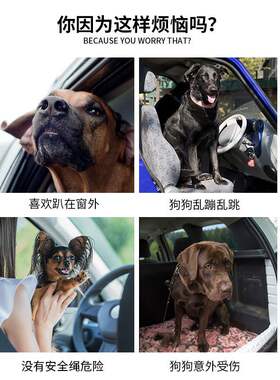极速Dog safety belt car safety buckle pet car Qfixing rope a
