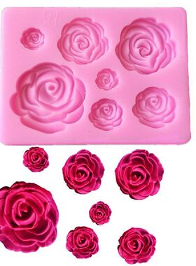 极速Aouke Petal Flowers Silicone MoldM DIY Cake Baking