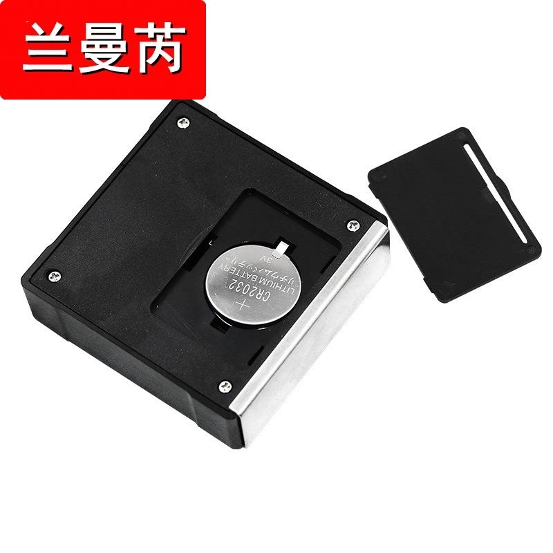 极速多功能角度尺数显盒黑色迷你电子F倾角仪工业测量尺量角器水