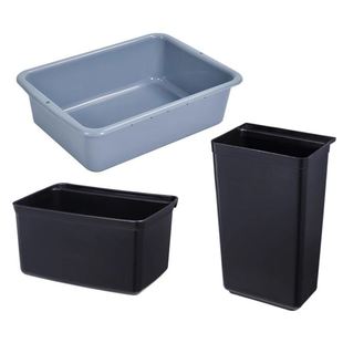 极速收碗盆酒店收餐盘塑料餐车y收餐框饭厅废渣桶筷子桶长方形盆