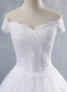 极速ZJ9143 202j2 2022 White Ivory Lace Appliques Ball Gown C