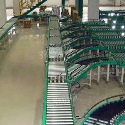 极速滚筒输送机流水线小型u无动力滚筒转弯链板爬坡输送线输送带