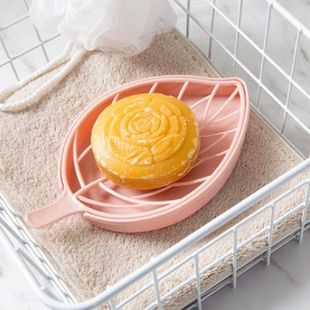 极速Soap Holder Bathroomt Leaf Shape Soap Box Kitchen Dish S