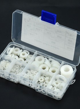 极速500Pcs/Box M2 M2.5 M3 M4 M5 M6 M8 M10 White PlastiZc Nyl