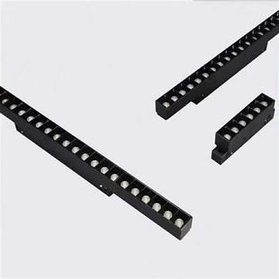 极速无主灯家装商业照明磁吸轨道条F轨道灯泛光灯格栅灯折叠灯照