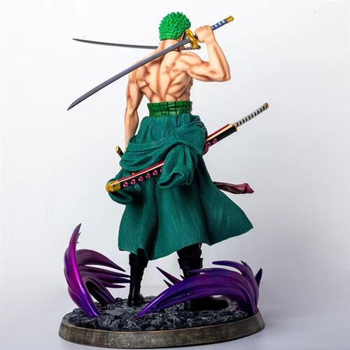极速Anime Figurine One Piece 25cm Gk Roronoa Zoro DVouble He