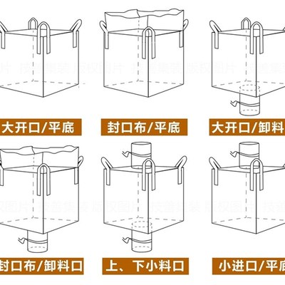 极速新品厂促吨包袋加厚耐磨吊x袋 固废兜包袋 立体布袋土方砂石