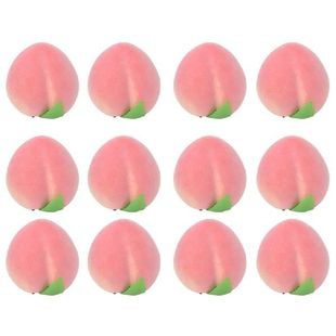 Artiificial Fruits Peach Artificial Fake DIY 极速12Pcs