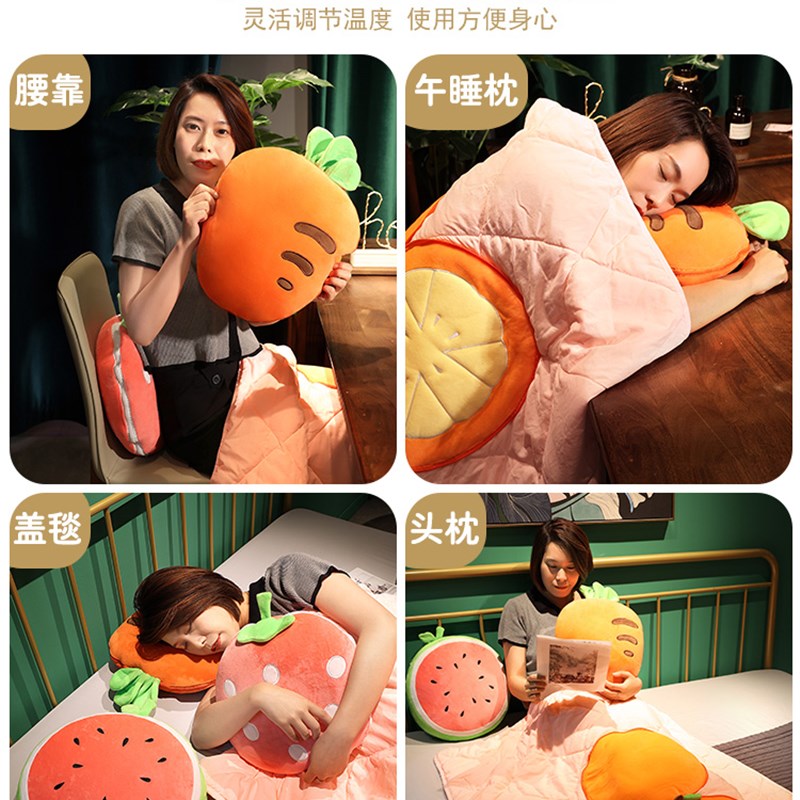 极速抱枕被子两用2022新款x办公室午睡枕头车载毯子二合一汽车靠