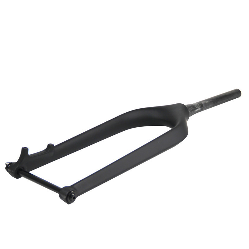 极速新品26efr碳纤维登山自行车前叉筒z轴雪地车硬叉150*15MM宽胎