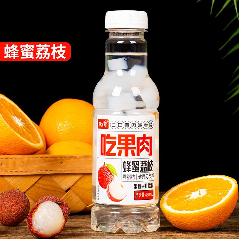 大果粒果肉果汁饮料450ml*15瓶嚼着喝多口味蜂蜜菠萝葡萄荔枝蜜桃