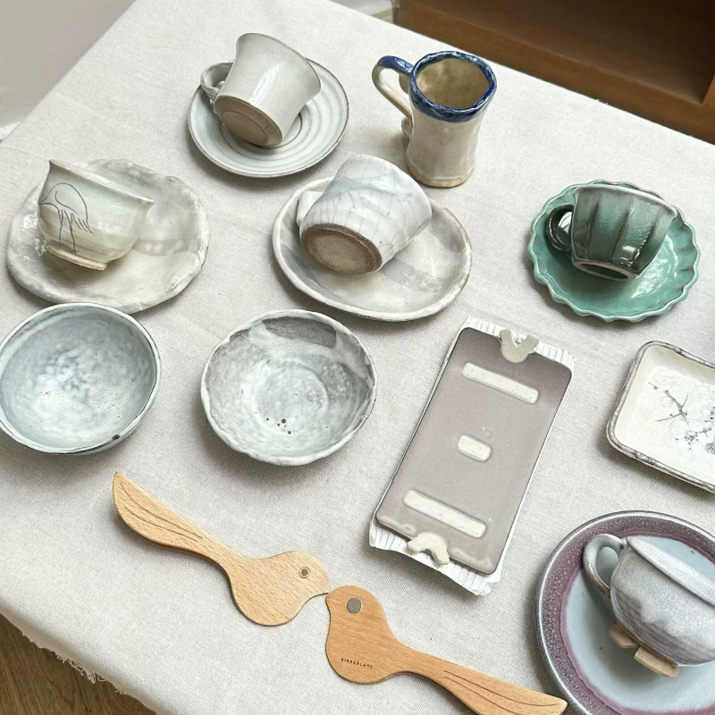 折扣日本进口 作家器手作餐具 粗陶煎饺长盘美浓烧小碟凉菜盘长盘